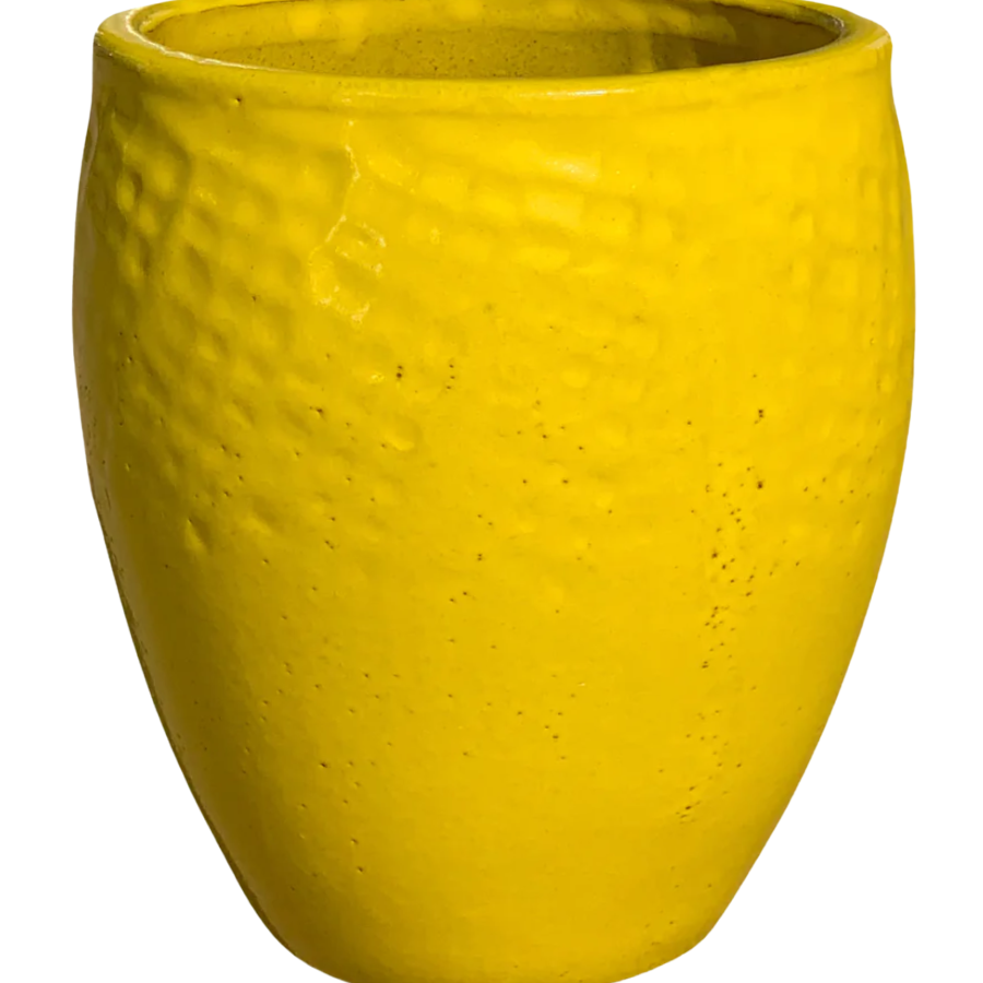 Keramik-Blumentopf POSEIDON - Gelb
