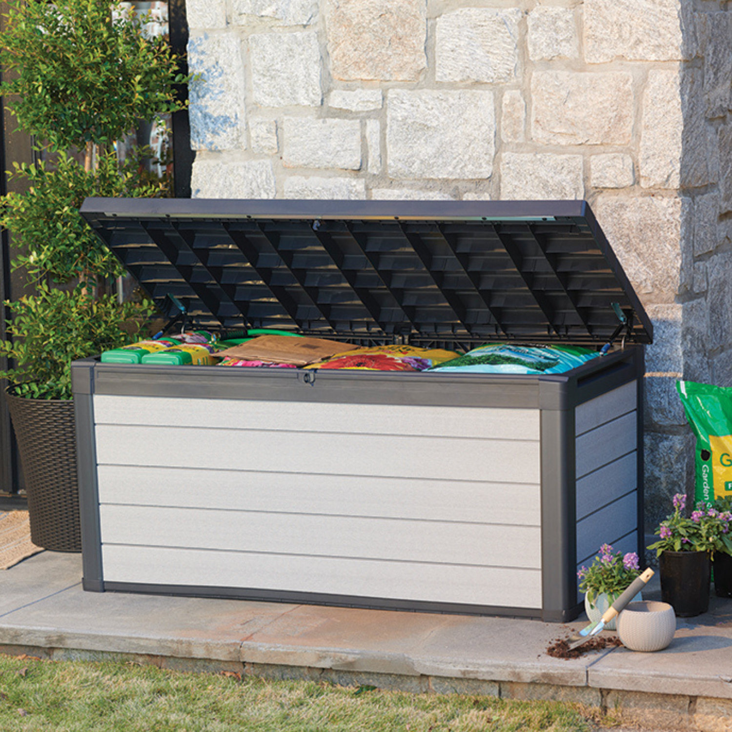 Keter Denali DuoTech 570 L — Aufbewahrungsbox 152×72×70 cm, Grau