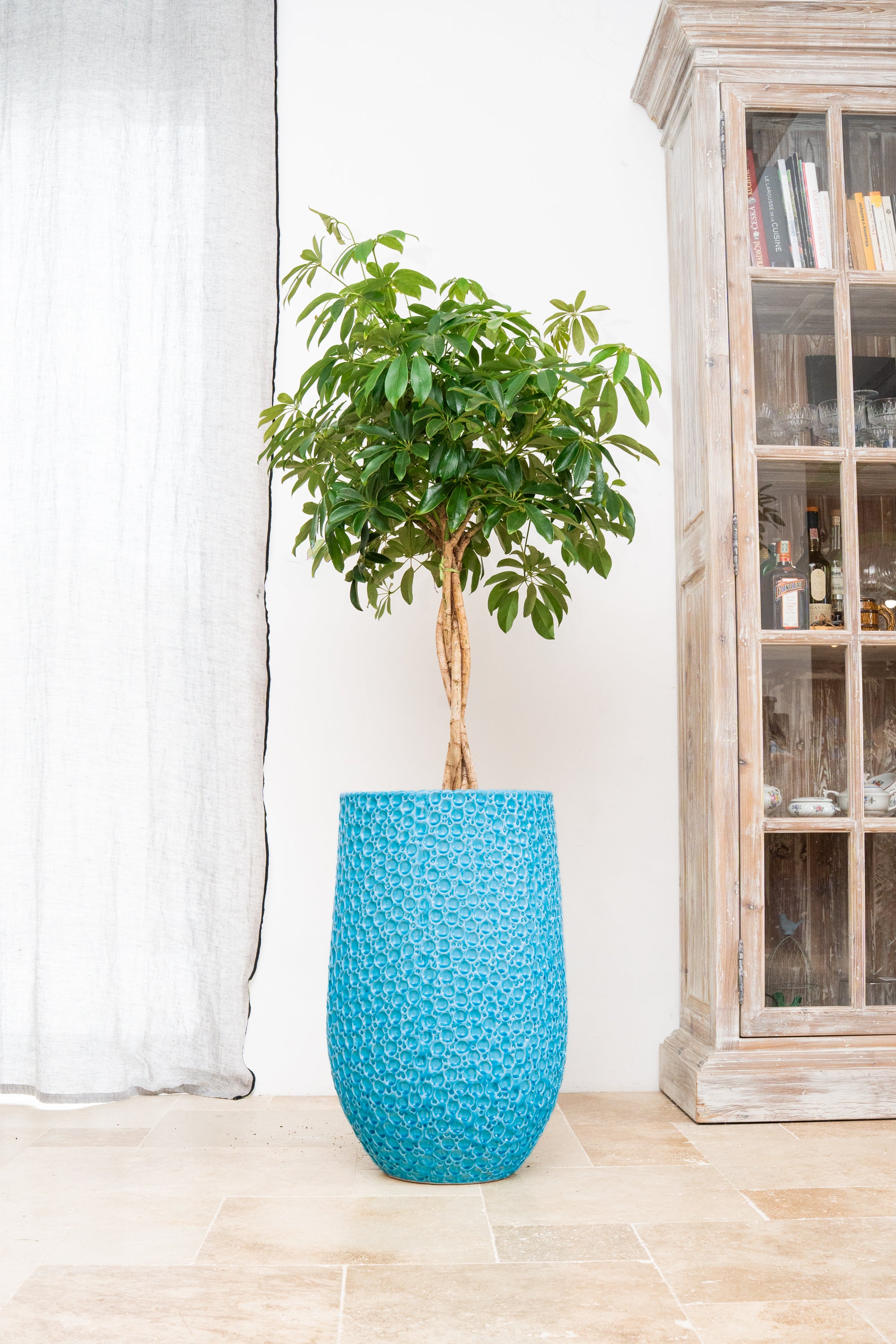 Keramischer Blumentopf Paris – Hellblau