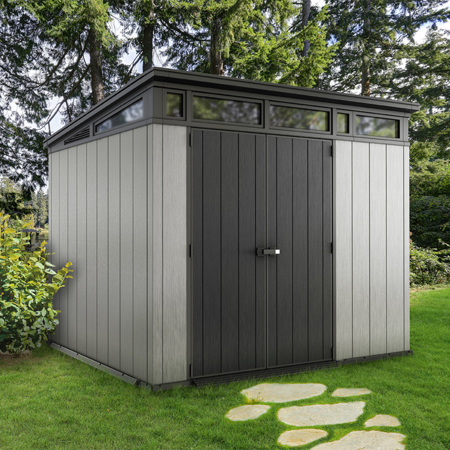 Keter Artisan 9×7 — Gartenhaus, Grau