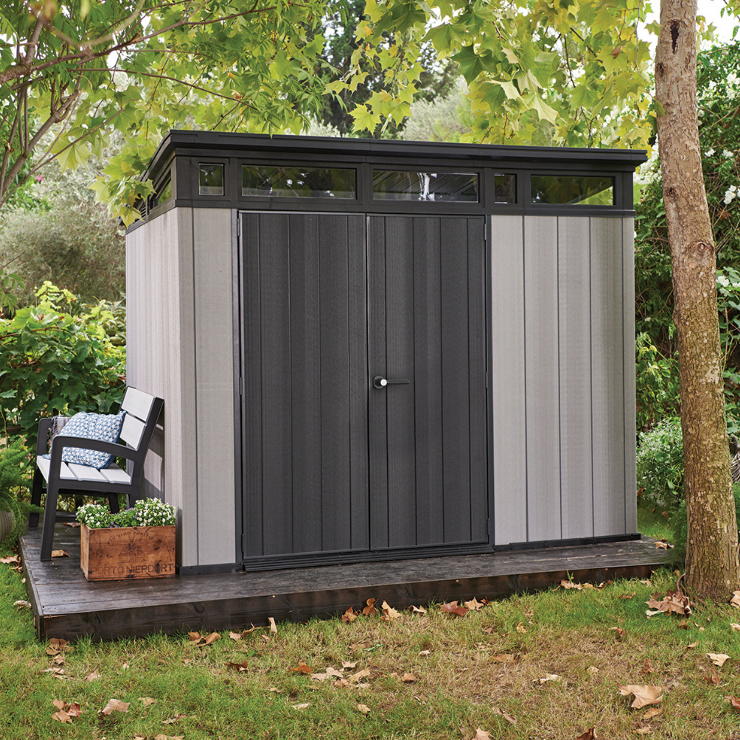 Keter Artisan 9×7 — Gartenhaus, Grau