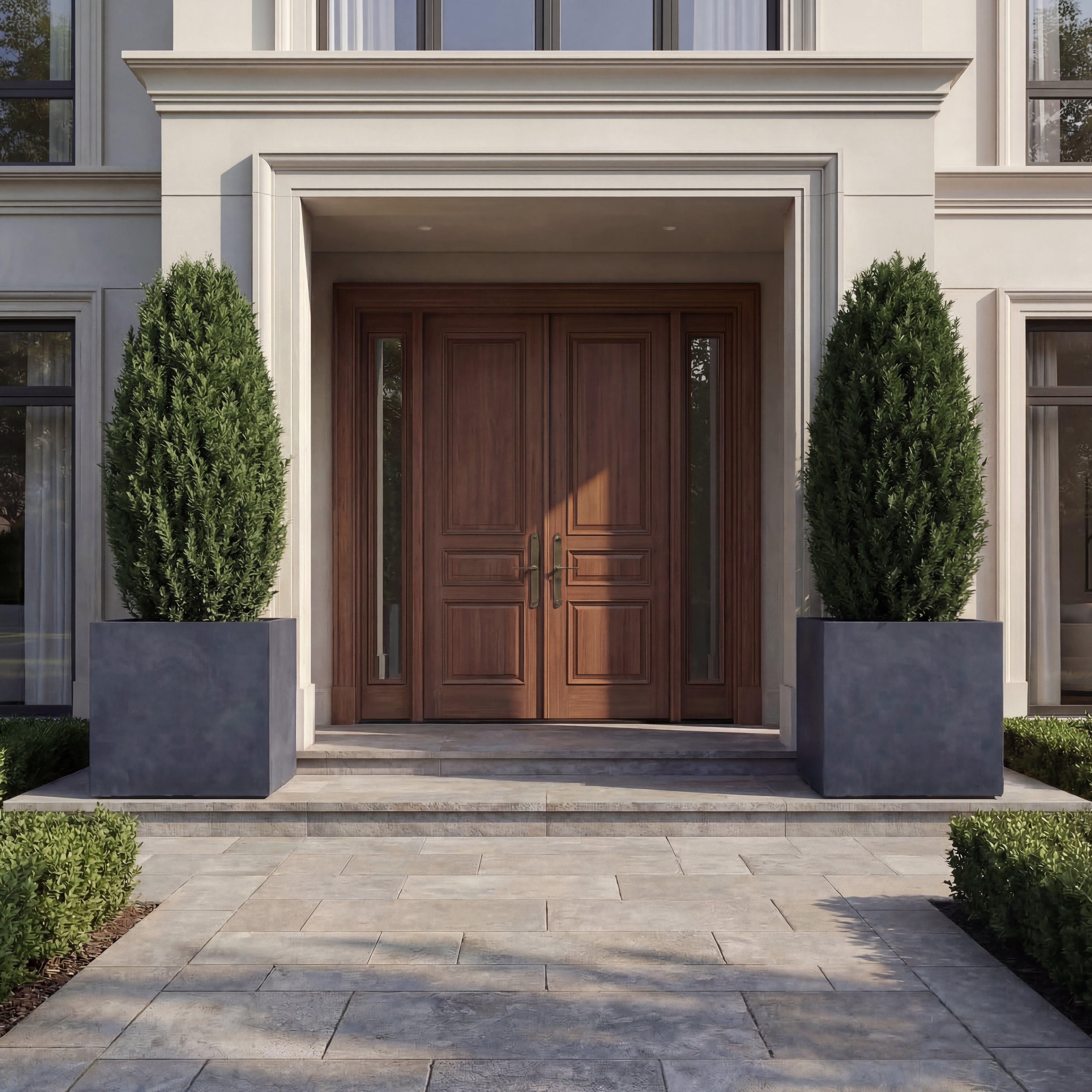 Beton-Pflanzkübel Alpha – Dunkelgrau