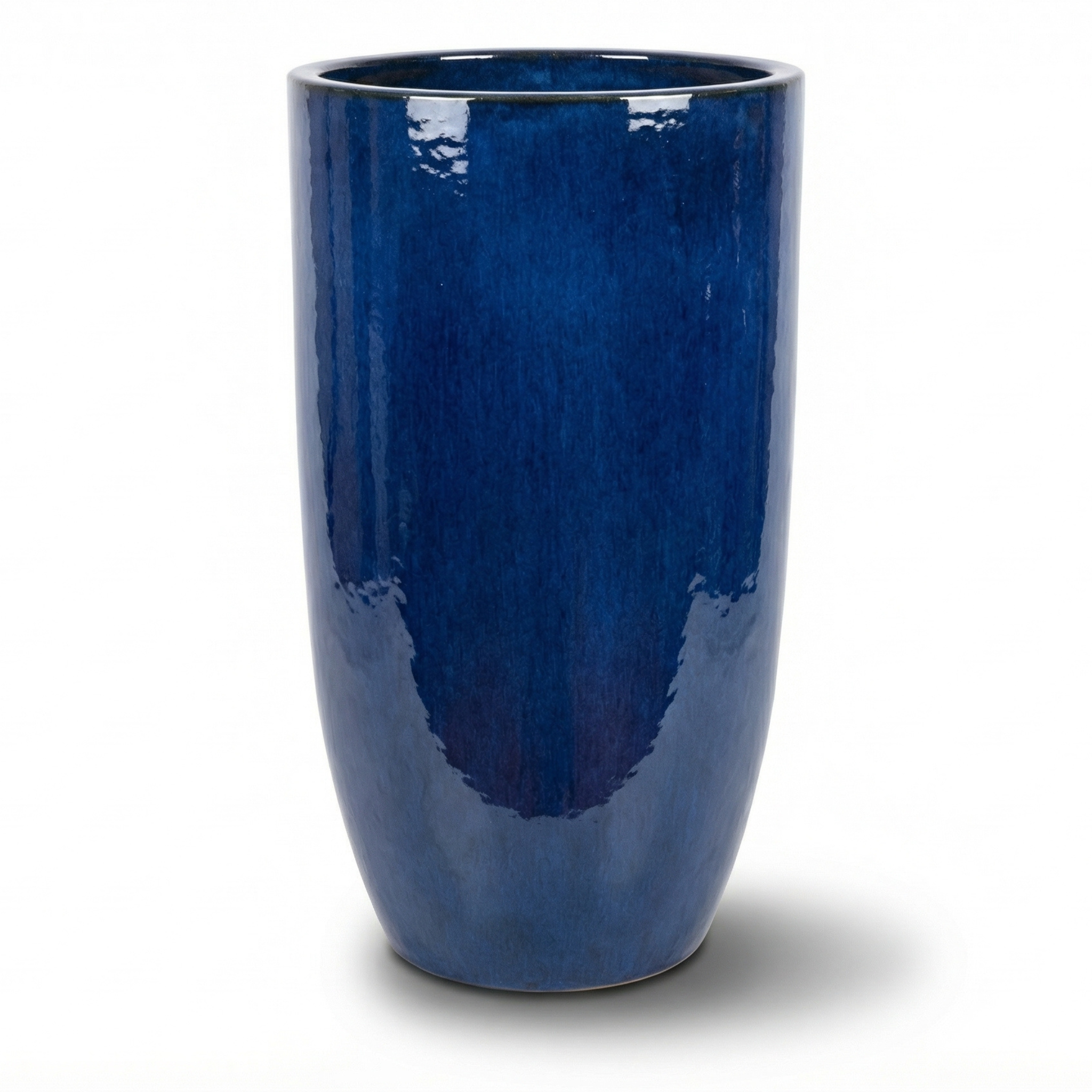 Keramischer Blumentopf ATHENA Meeresblau – Provencelia, handgefertigt, frostbeständig
