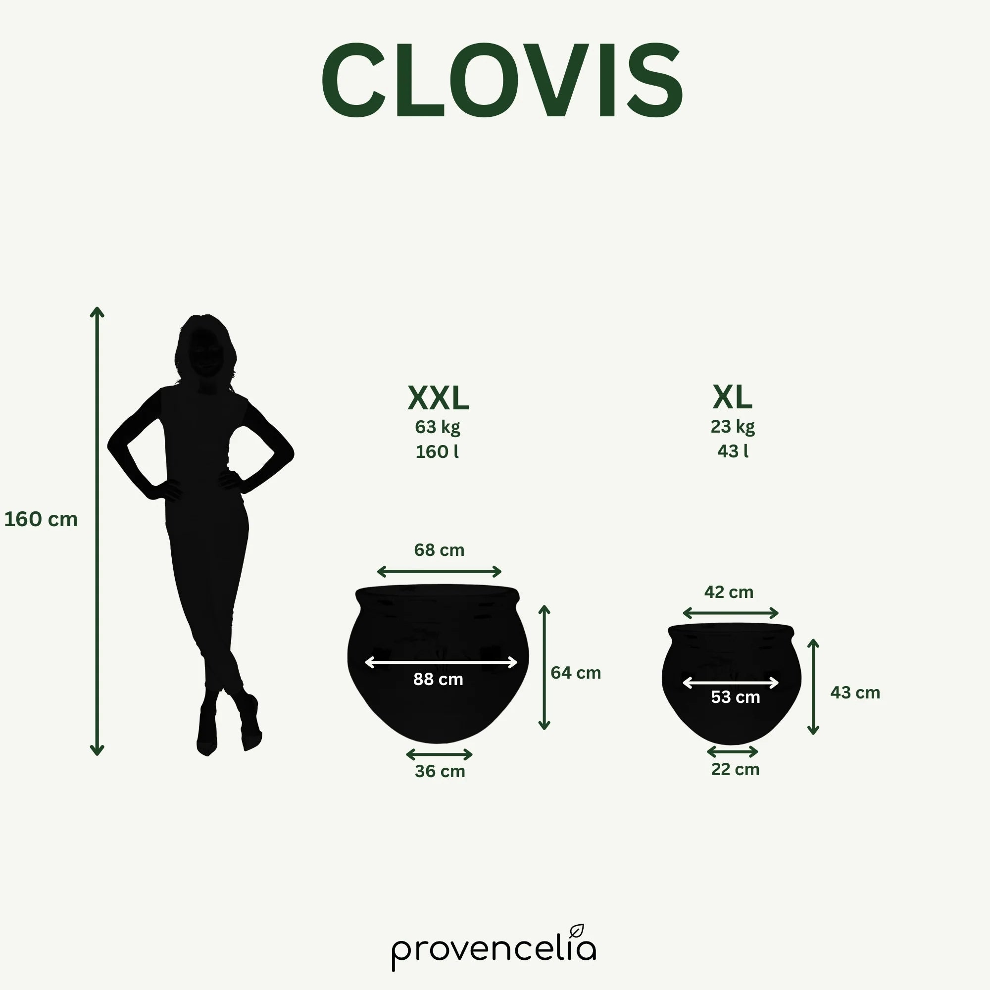 Keramiktopf CLOVIS Herbstorange – Provence-Stil, robust und elegant