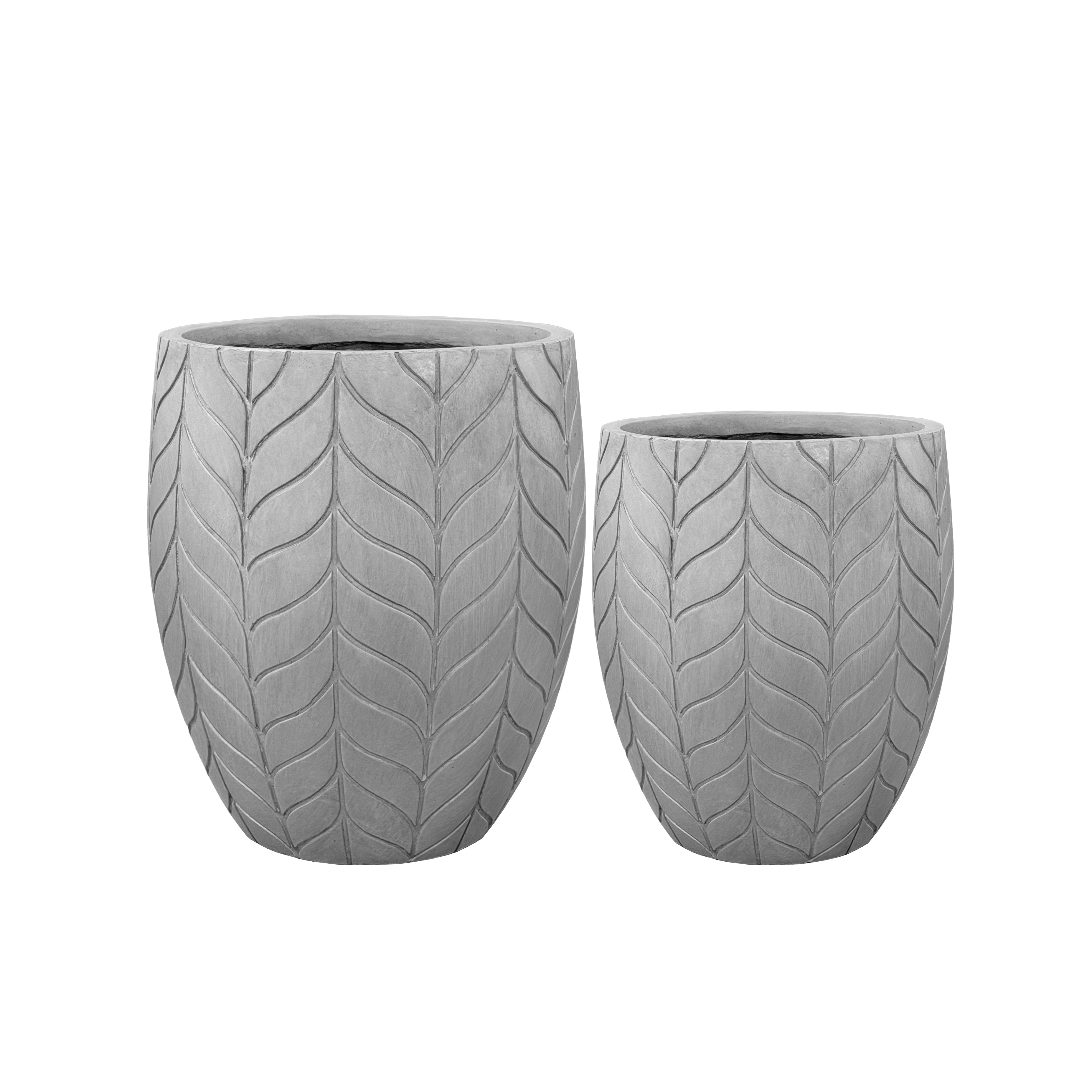 Betonblumentopf Essence – Hellgrau