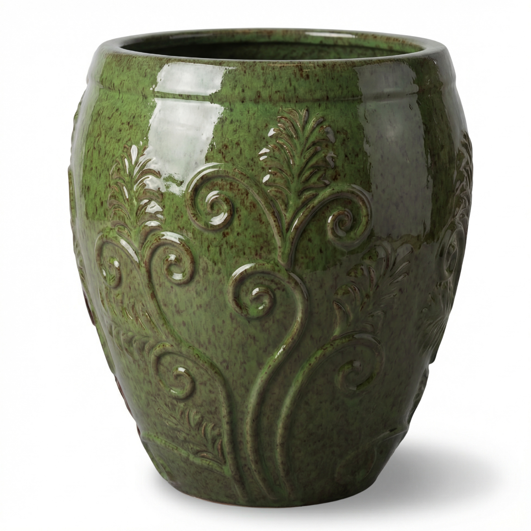 Pflanzkübel Gaia aus Keramik - Tropisches Grün