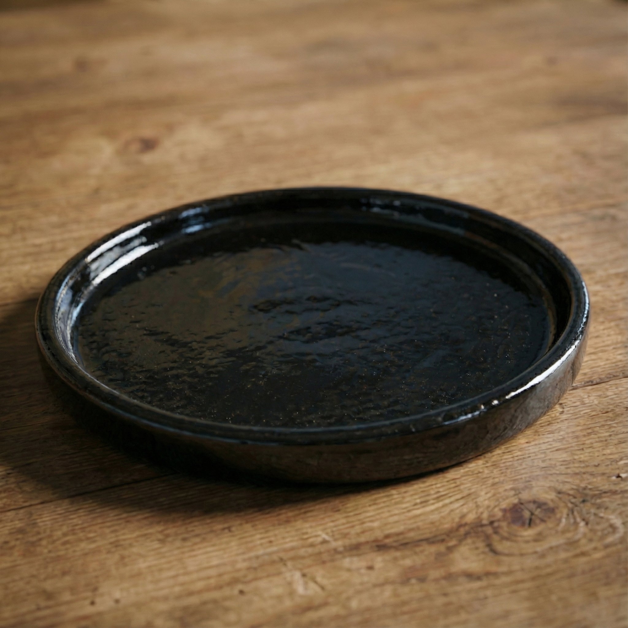 Untersetzer für Blumentopf – Schwarz