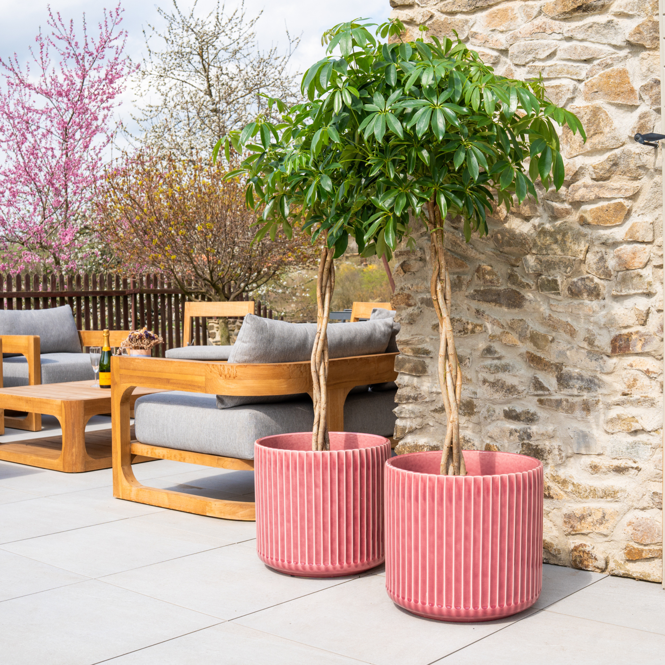 Keramik-Blumentopf LONDON – Rosa