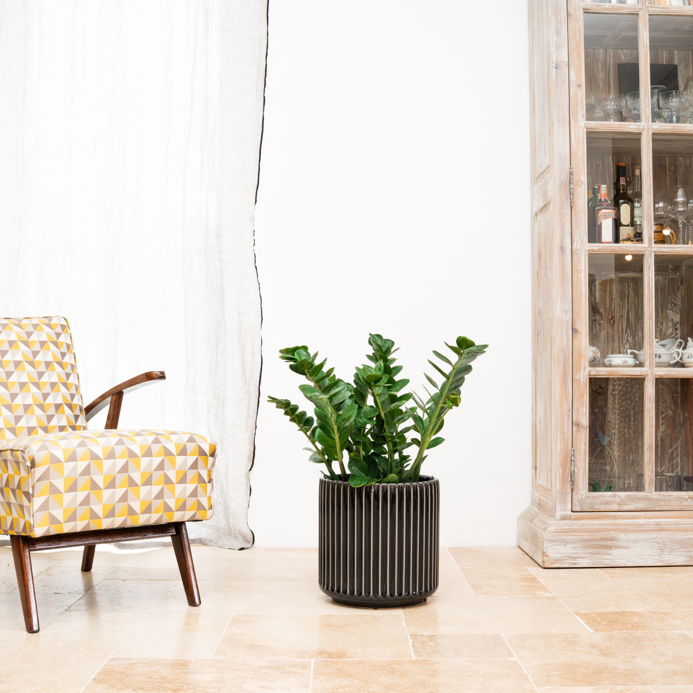 Provencelia LONDON Šedá – Premium Keramiktopf, zeitloses Design
