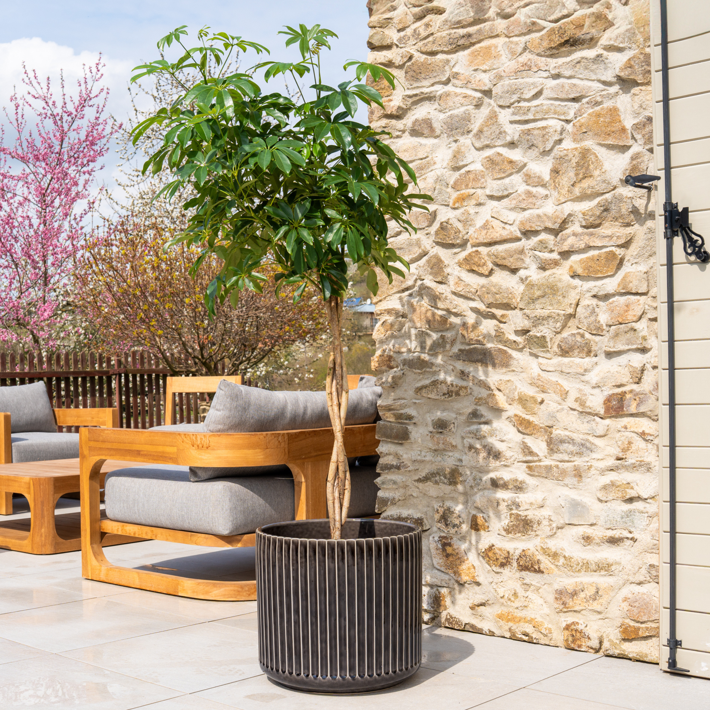 Keramiktopf LONDON Šedá – Provence-Stil, robust und elegant