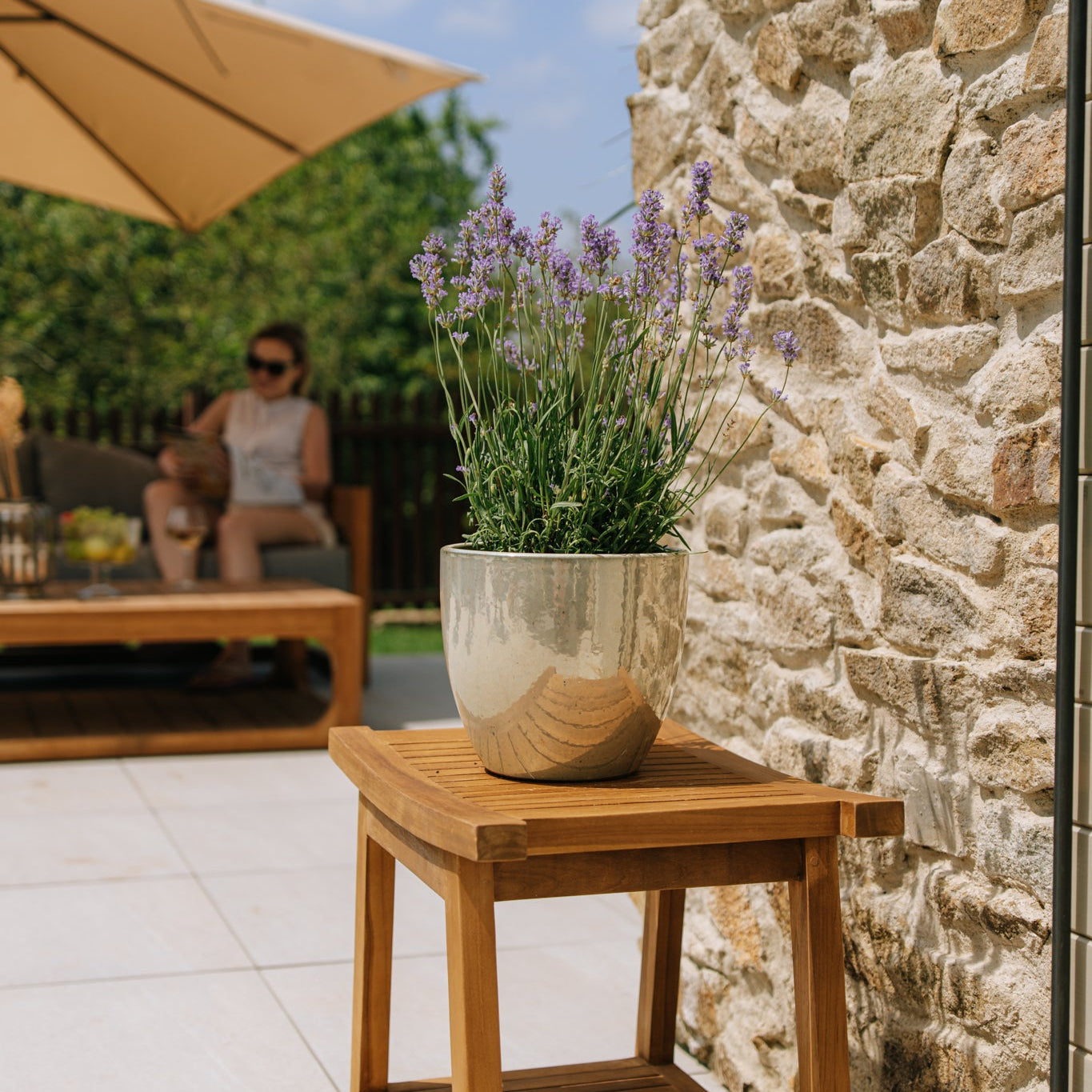 Keramiktopf LANCELOT Perlmutt – Provence-Stil, robust und elegant
