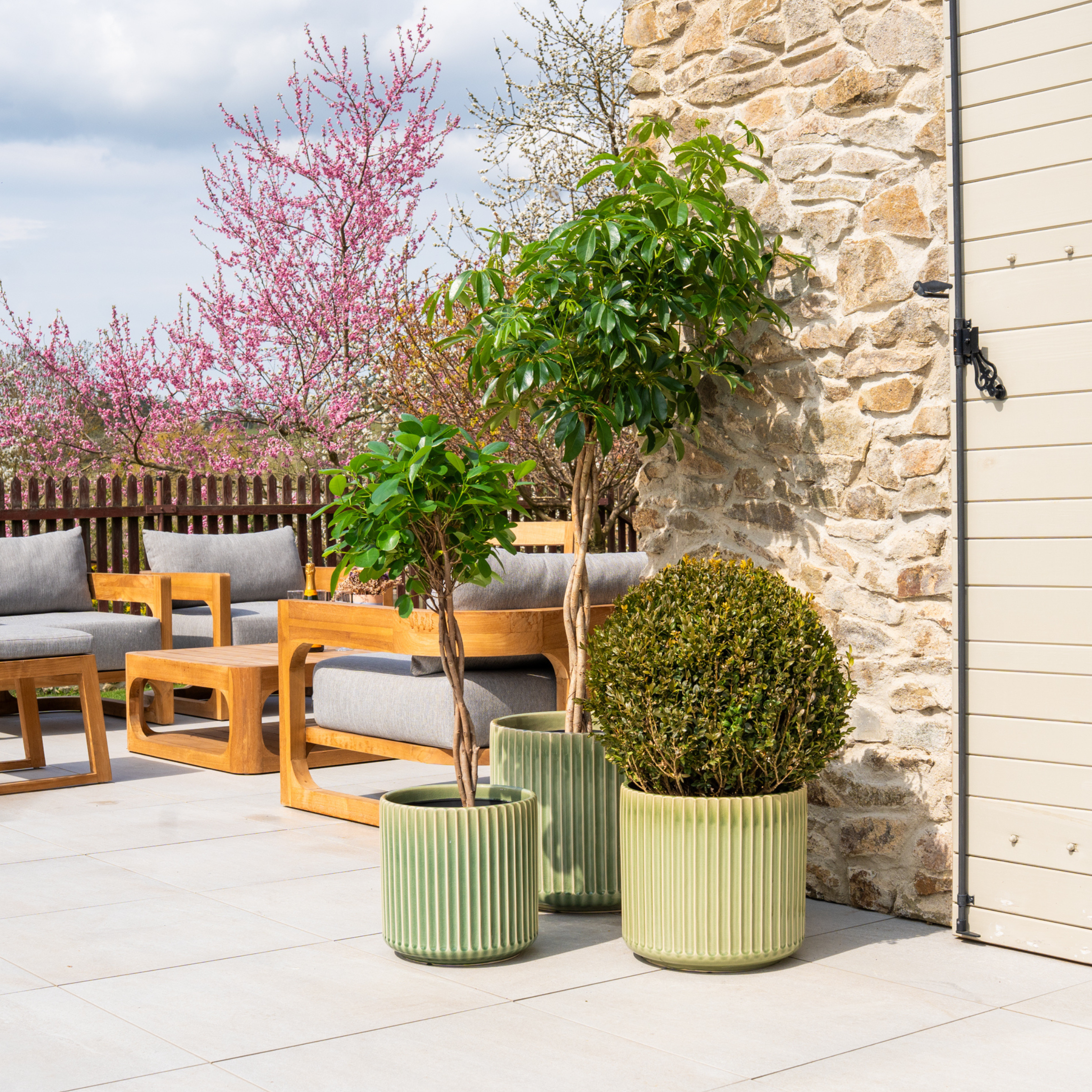 Keramiktopf LONDON Grün – Provence-Stil, robust und elegant