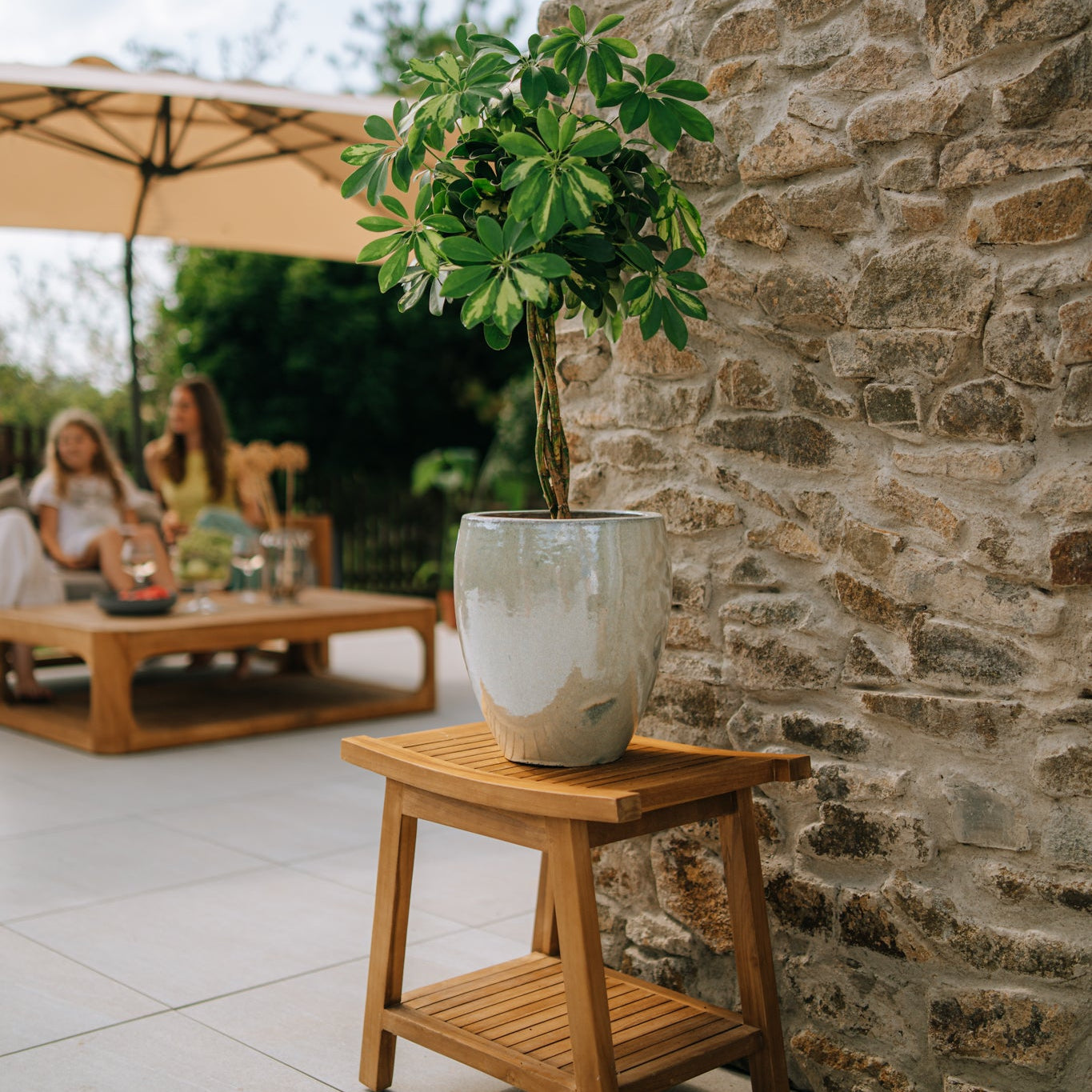 Keramický květináč LAFONTAINE - Perlová