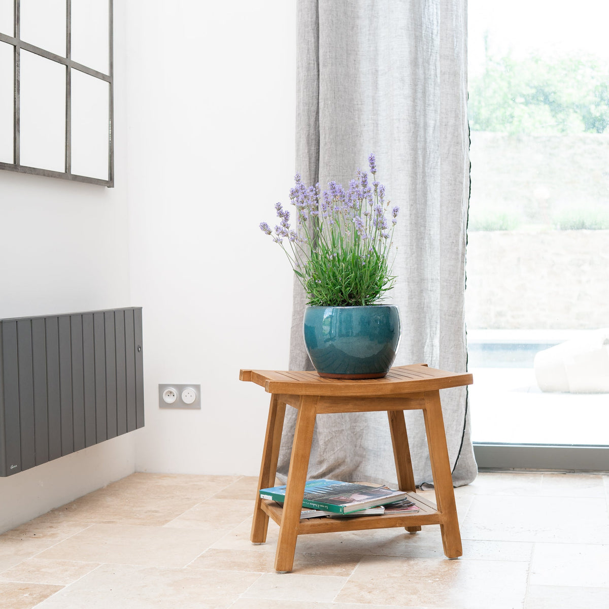Provencelia ROMULUS Azurblau – Premium Keramiktopf, zeitloses Design