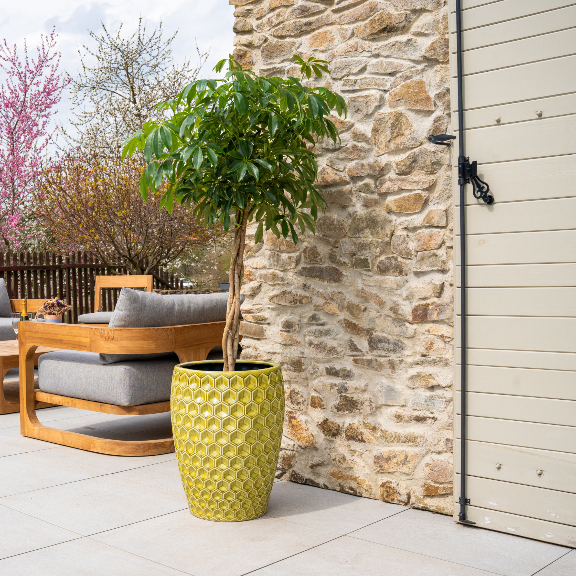 Keramik-Blumentopf VERSAILLE - Gelb