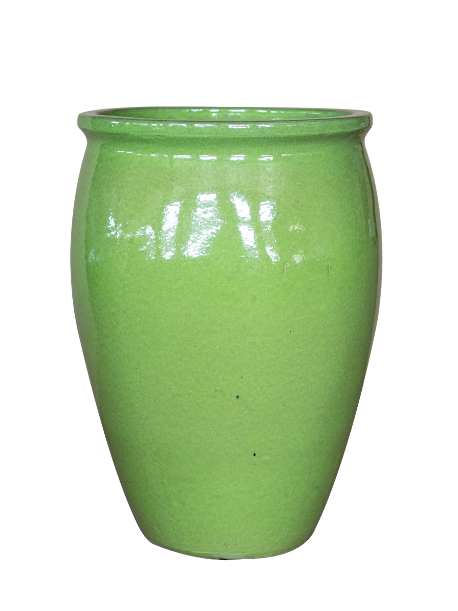 Keramik-Blumentopf BACCHUS - Olivgrün