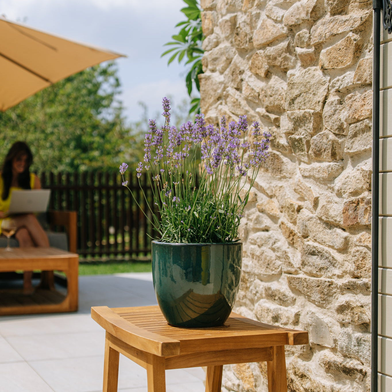 Keramik-Blumentopf LANCELOT – Jade