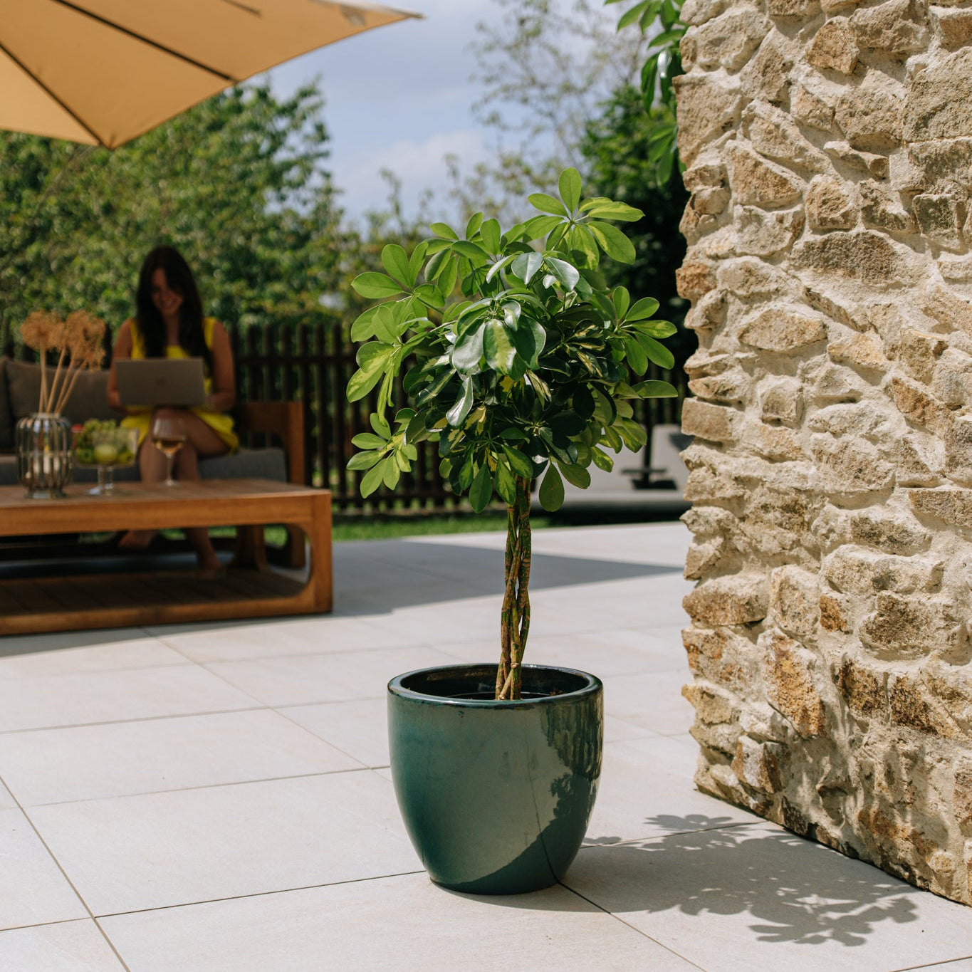 Keramik-Blumentopf LANCELOT – Jade