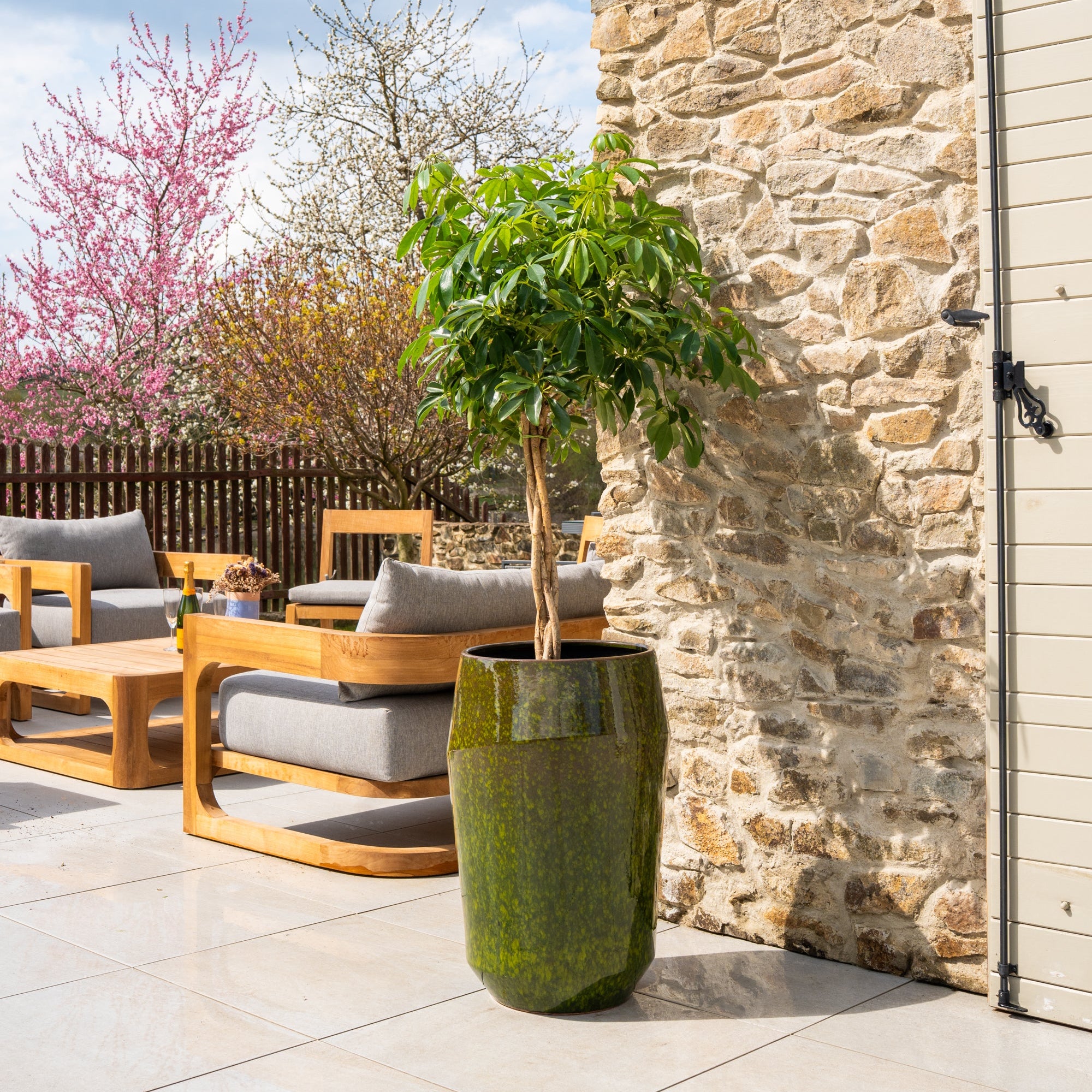 MONACO Zelený Keramik-Topf – Provencelia, für Garten und Terrasse