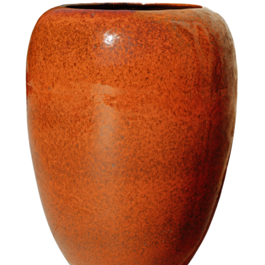 Keramik-Blumentopf GALILEE - Herbstorange