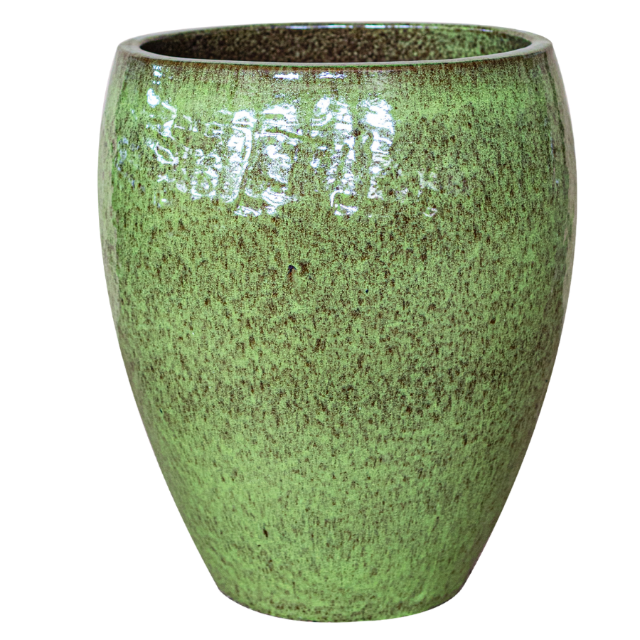 Keramik-Blumentopf POSEIDON - Herbstgrün