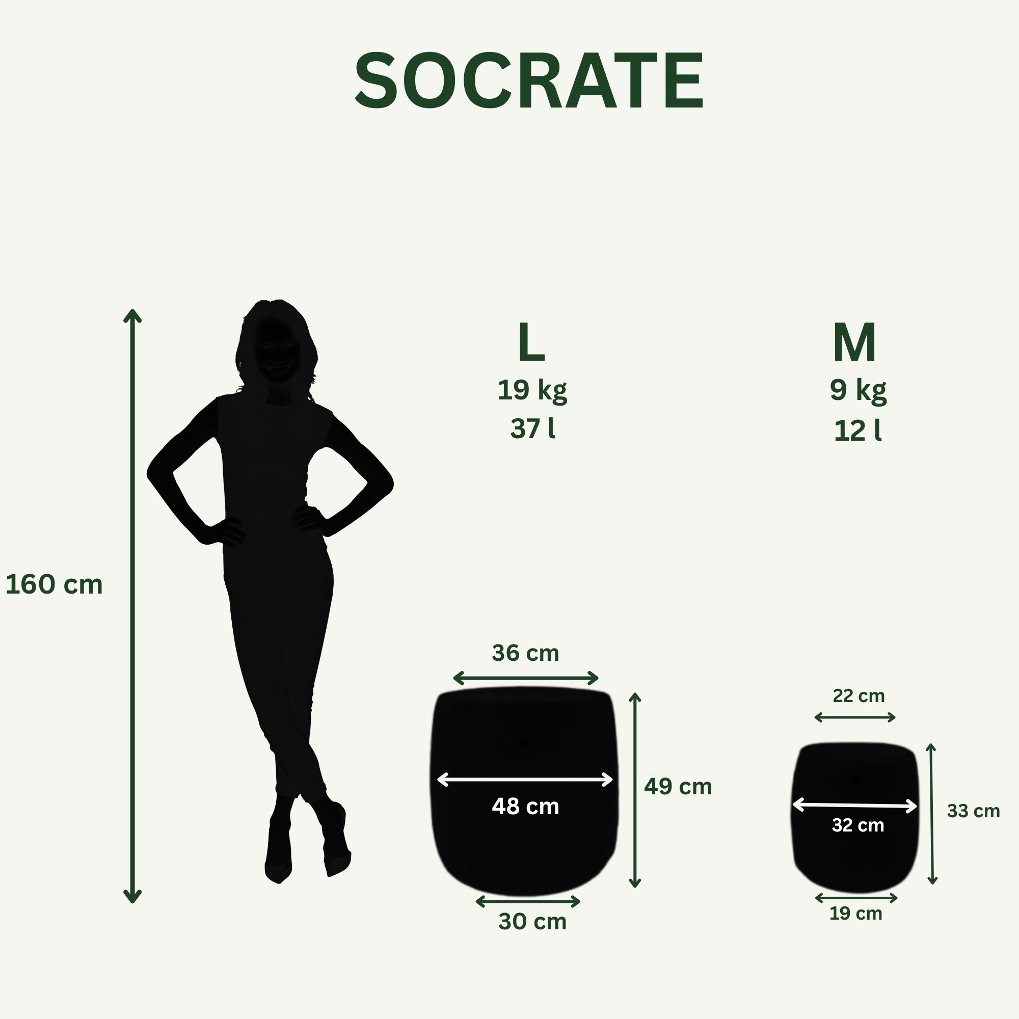 Keramik-Blumentopf SOCRATE - Stahlblau