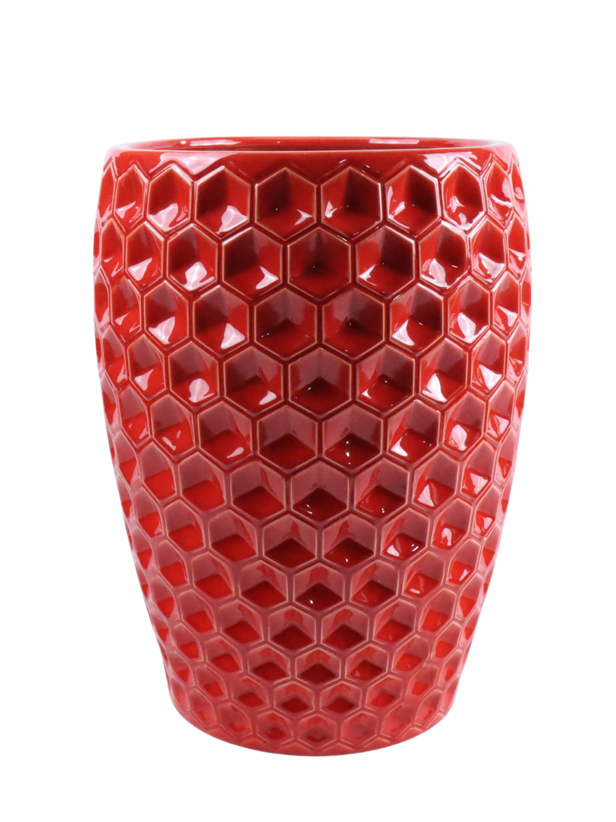Keramischer Blumentopf Versaille – Rot