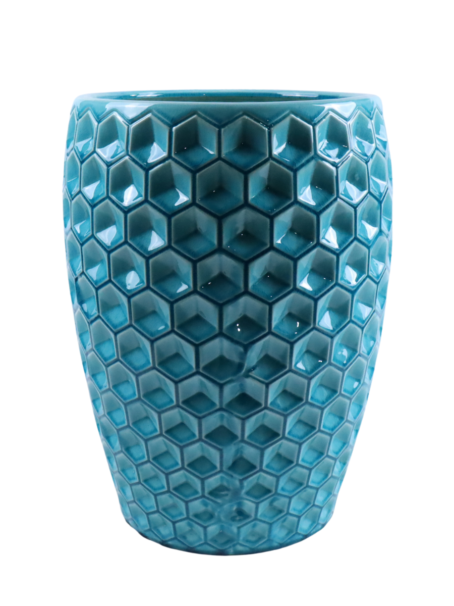 Keramischer Blumentopf Versaille – Hellblau