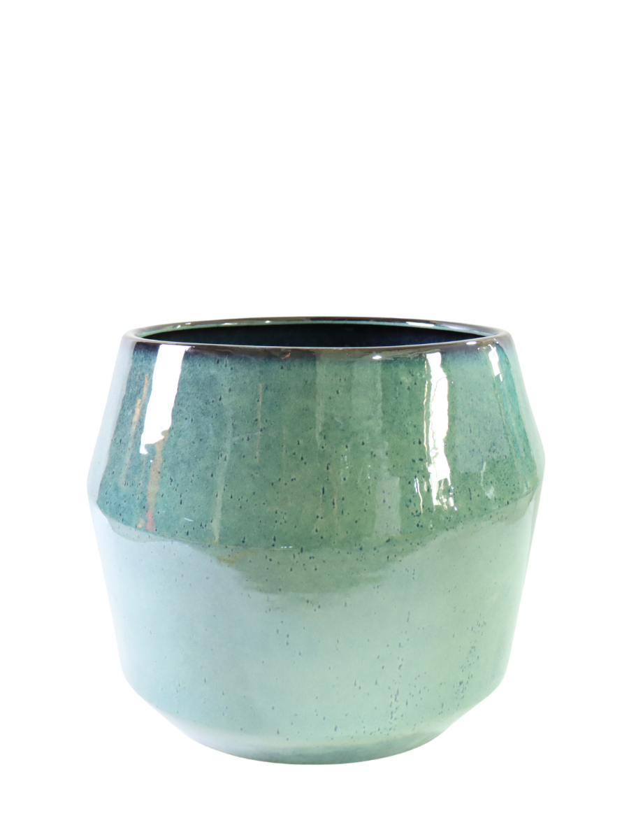 Keramischer Blumentopf Monaco – Hellblau