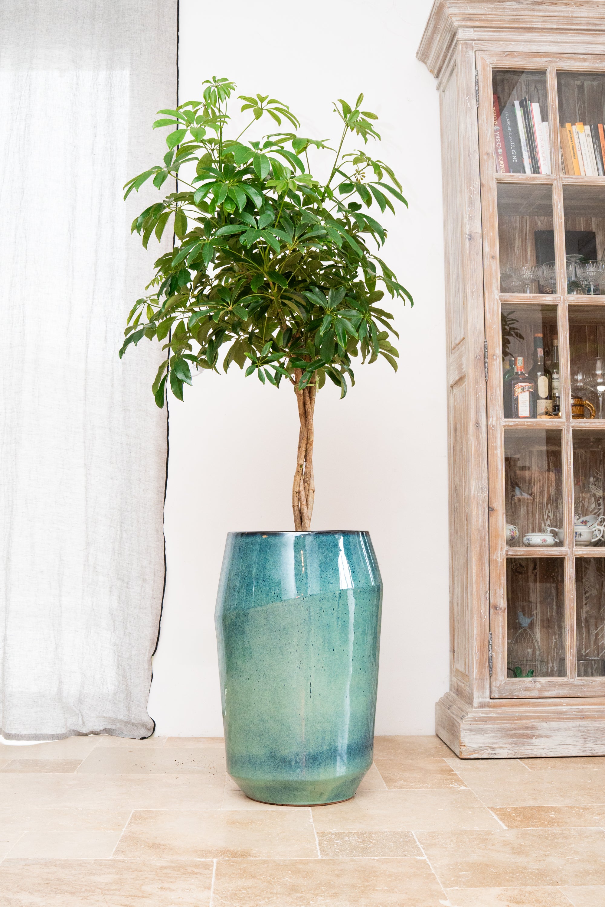 Keramischer Blumentopf Monaco – Hellblau