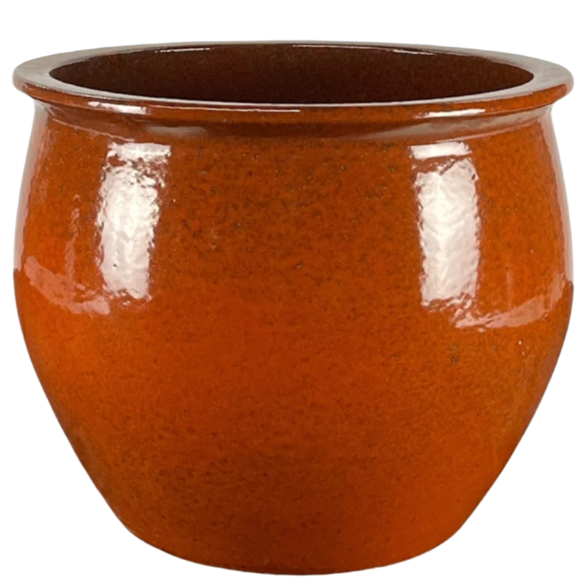 Keramik-Blumentopf NEWTON - Herbstorange
