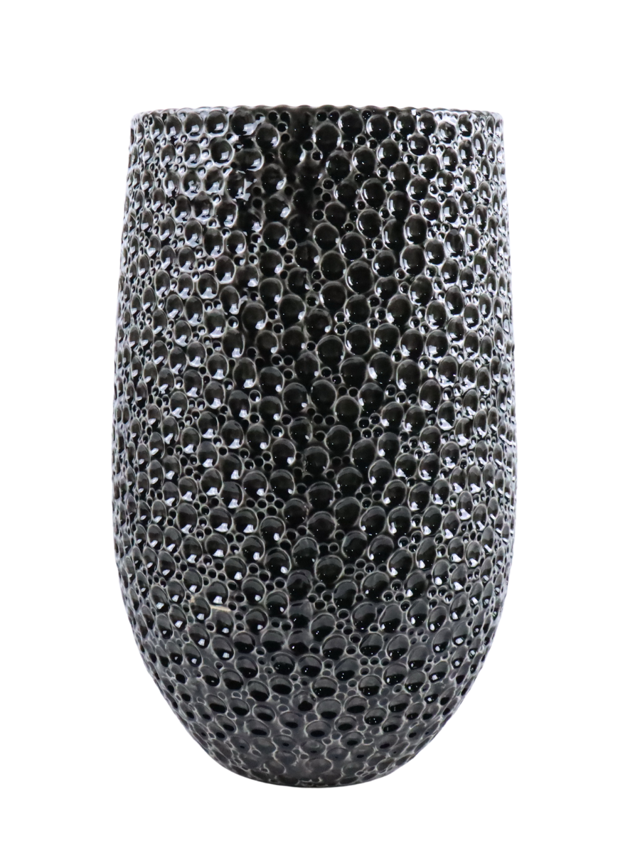 Keramischer Blumentopf Paris – Schwarz