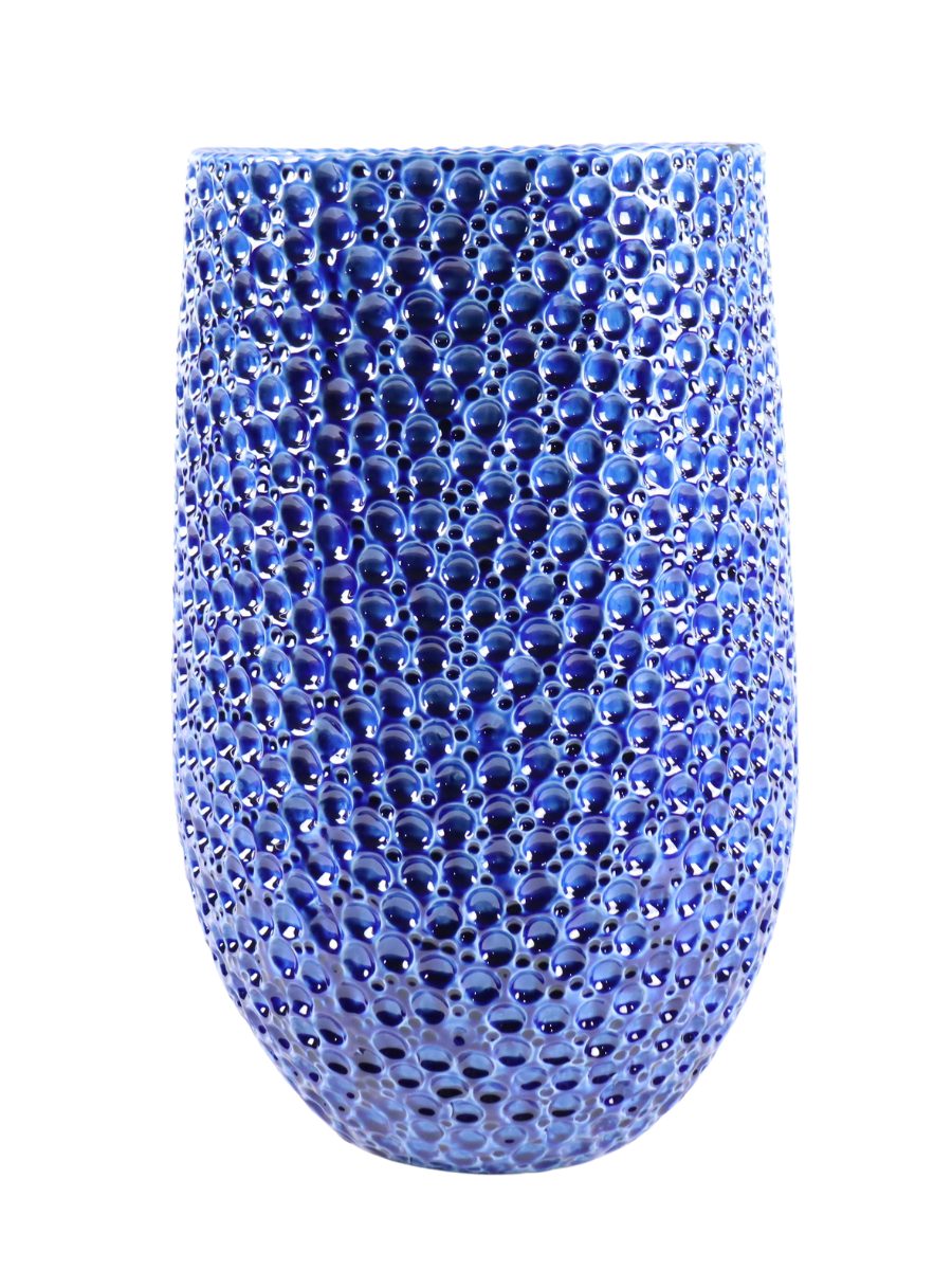 Keramik-Blumentopf Paris – Blau