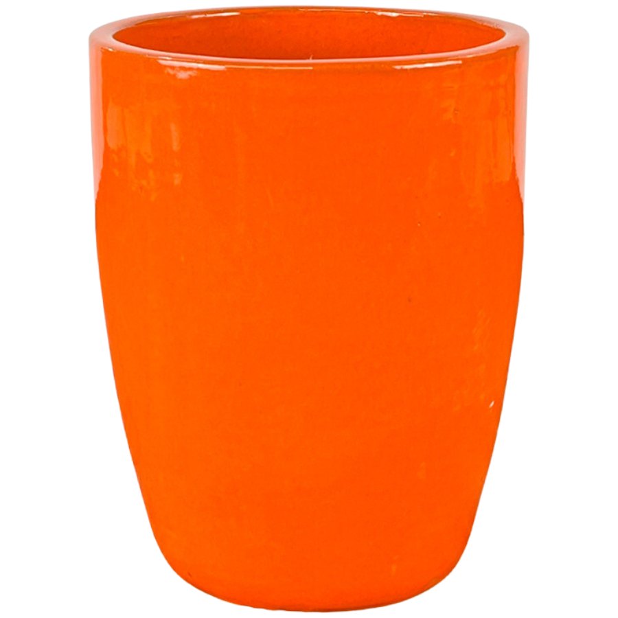 XXL Keramik-Blumentopf PLATON - Orange
