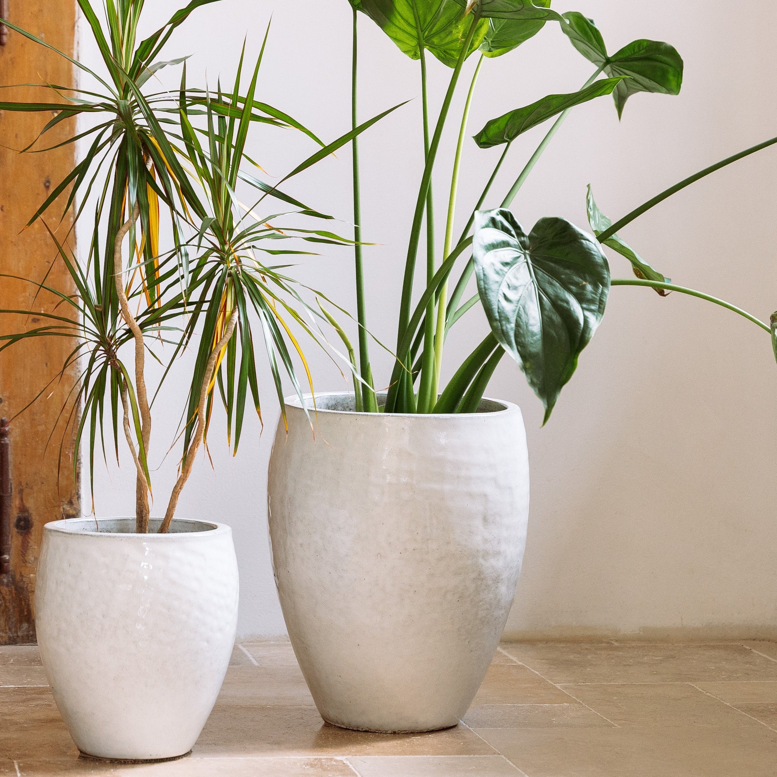 Keramik-Blumentopf POSEIDON - Weiß