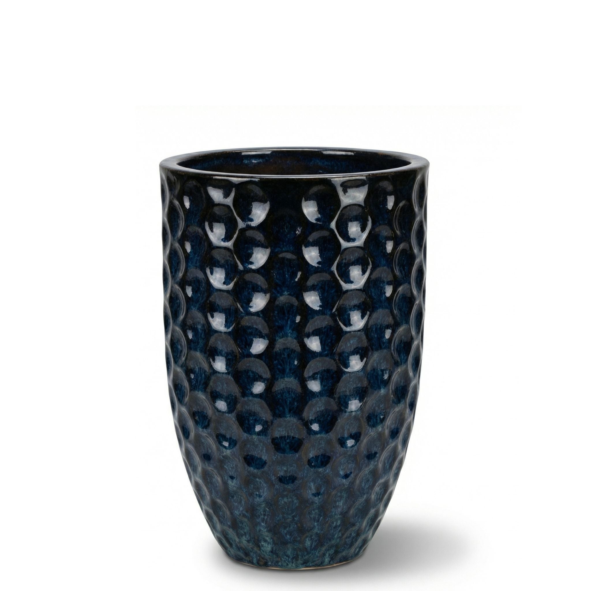 Keramik-Pflanzkübel MEROVEE – Eisblau - M (23 cm x 35 cm)