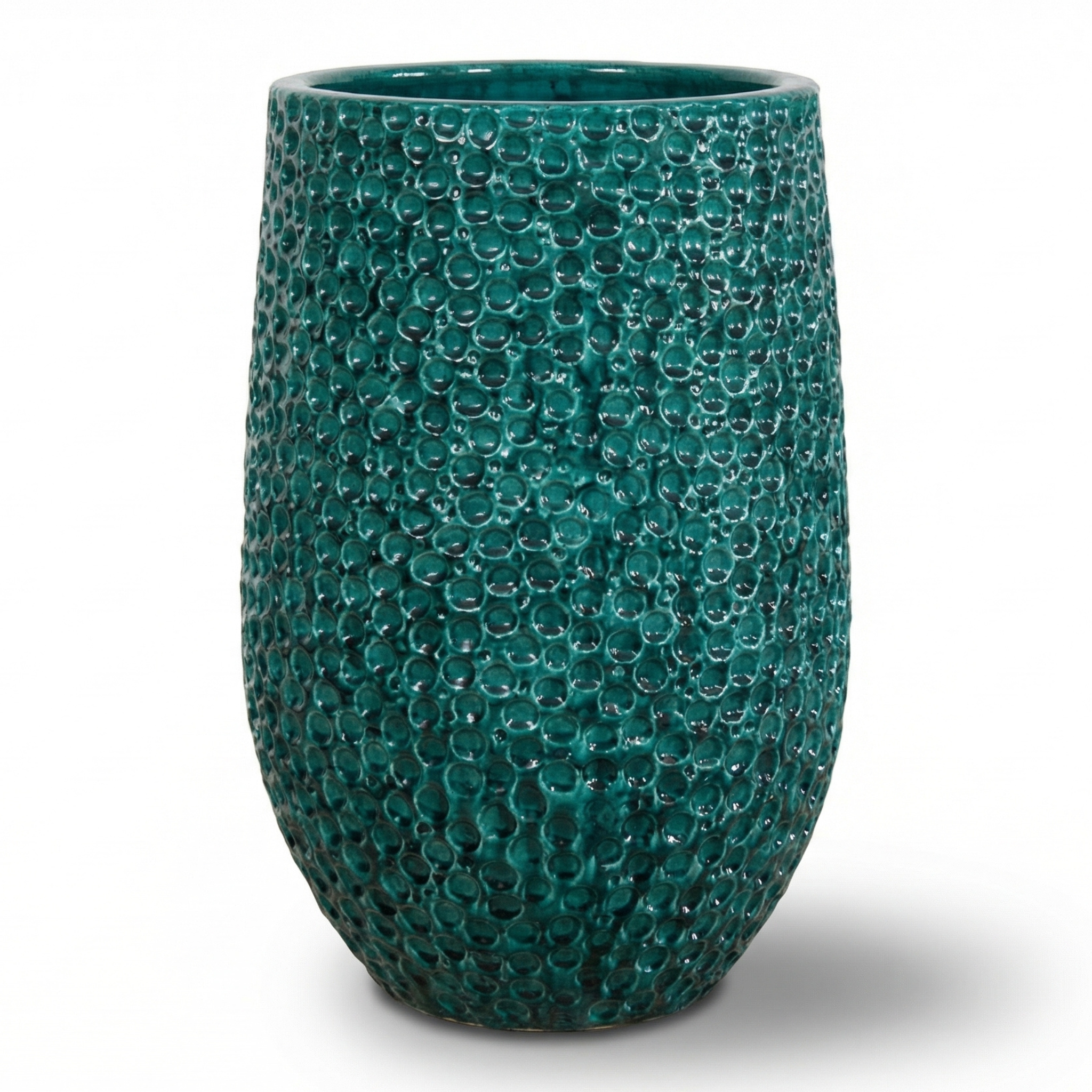 Großer Keramik-Pflanzkübel PARIS - Dunkelgrün