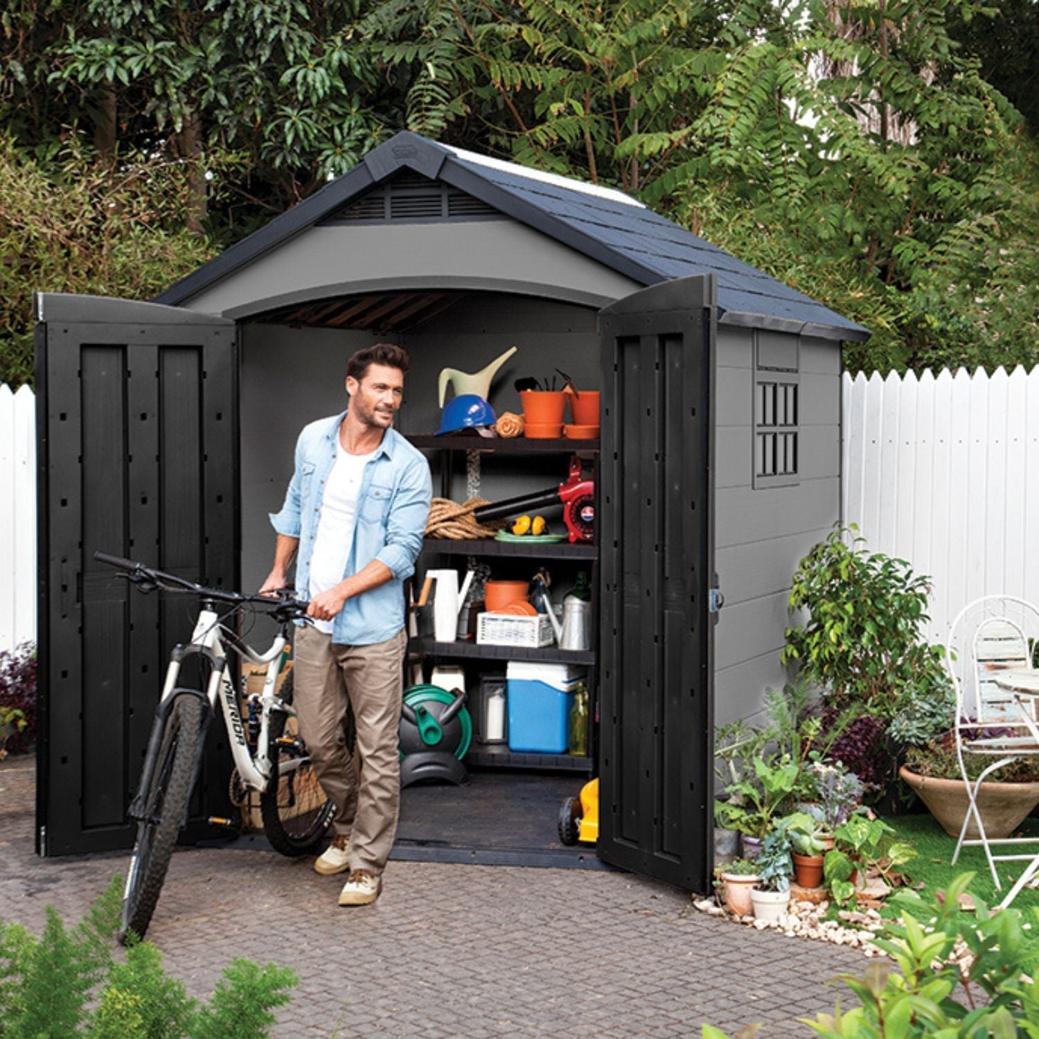 Keter Premier 757 — Gartenhaus, Grau