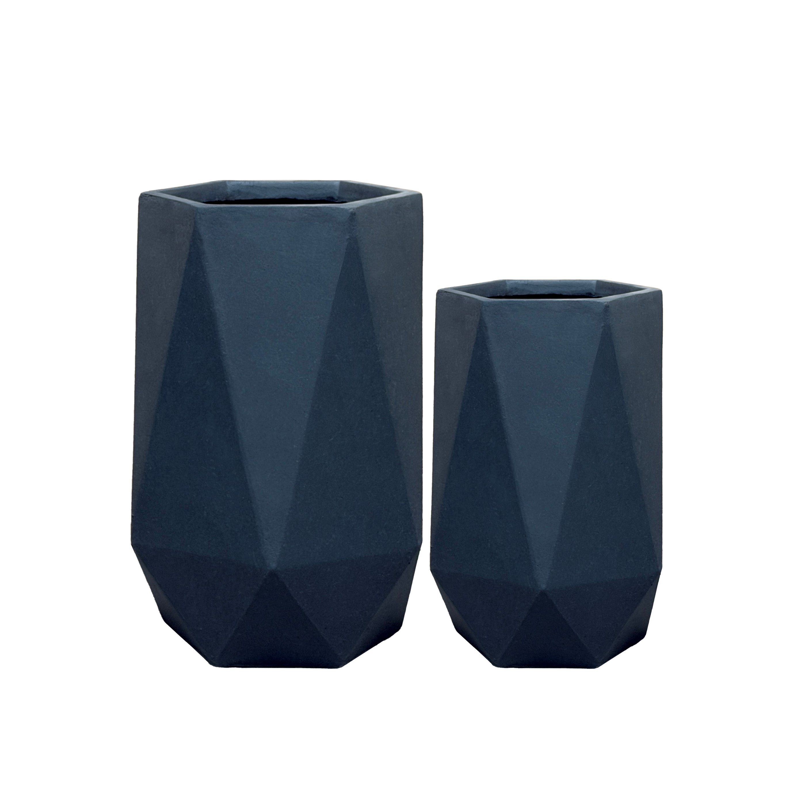 Betonblumentopf PRISME – Dunkelgrau