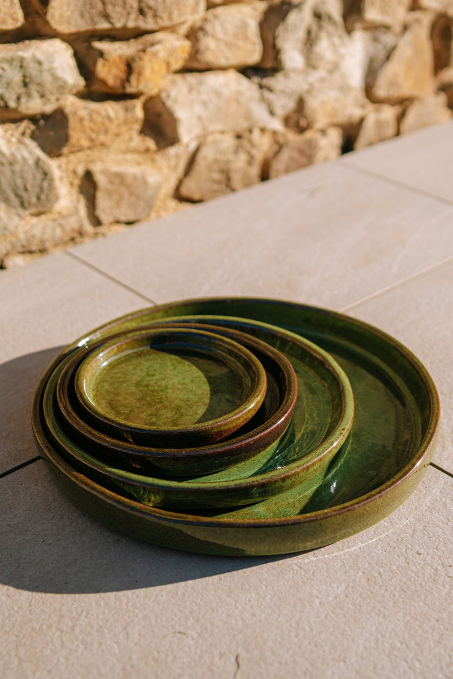 Untersetzer für Blumentopf – Tropengrün