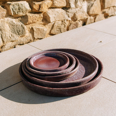 Untersetzer für Blumentopf – Herbstlila