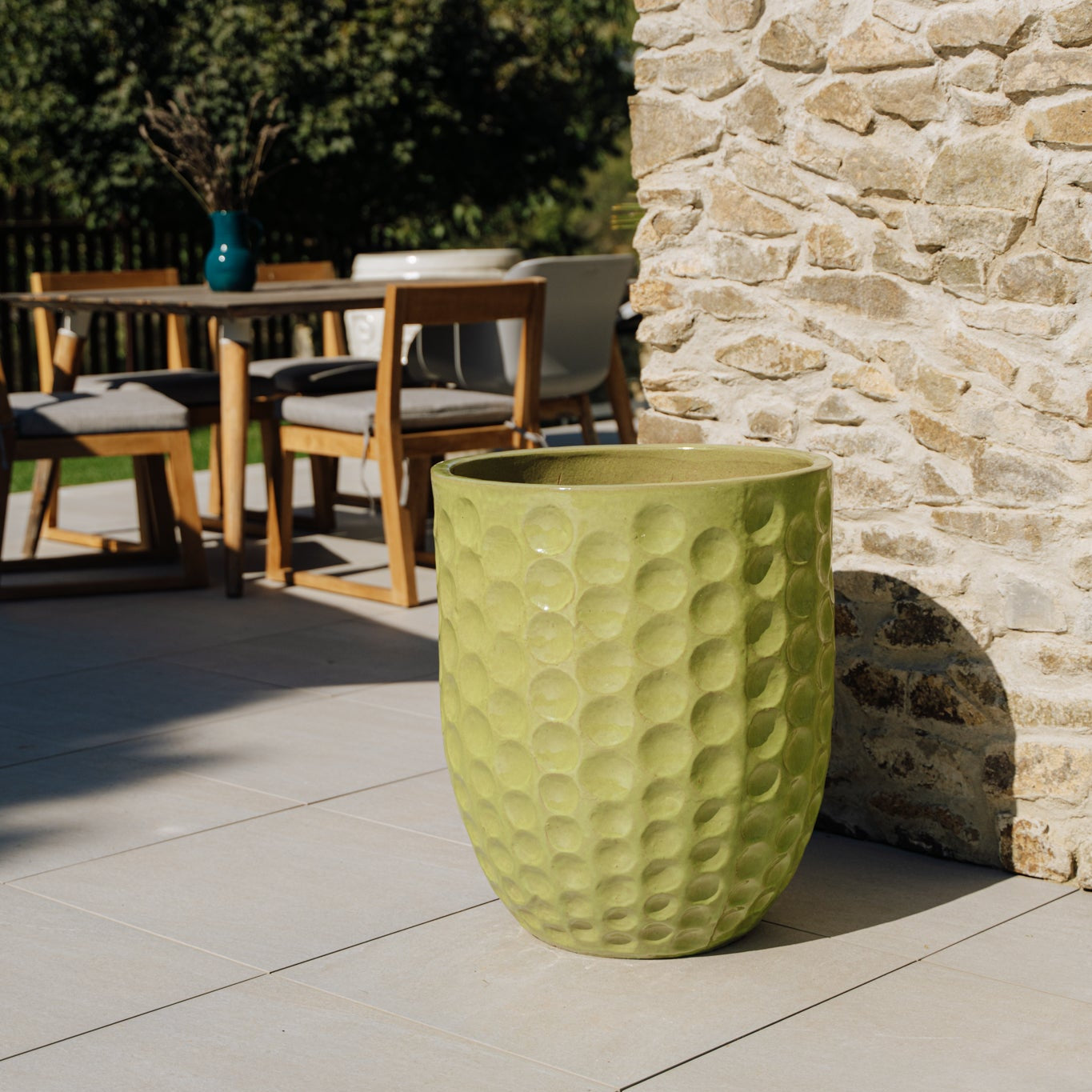 Keramiktopf MEROVEE Olivgrün – Provence-Stil, robust und elegant