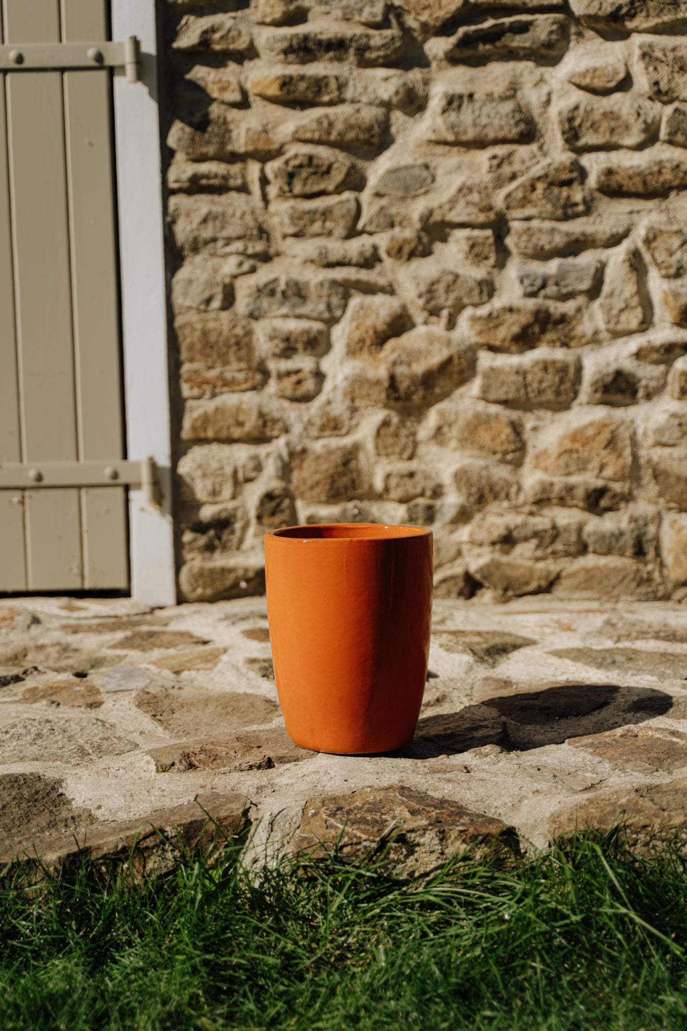 Große Pflanzkübel Platon – Orange