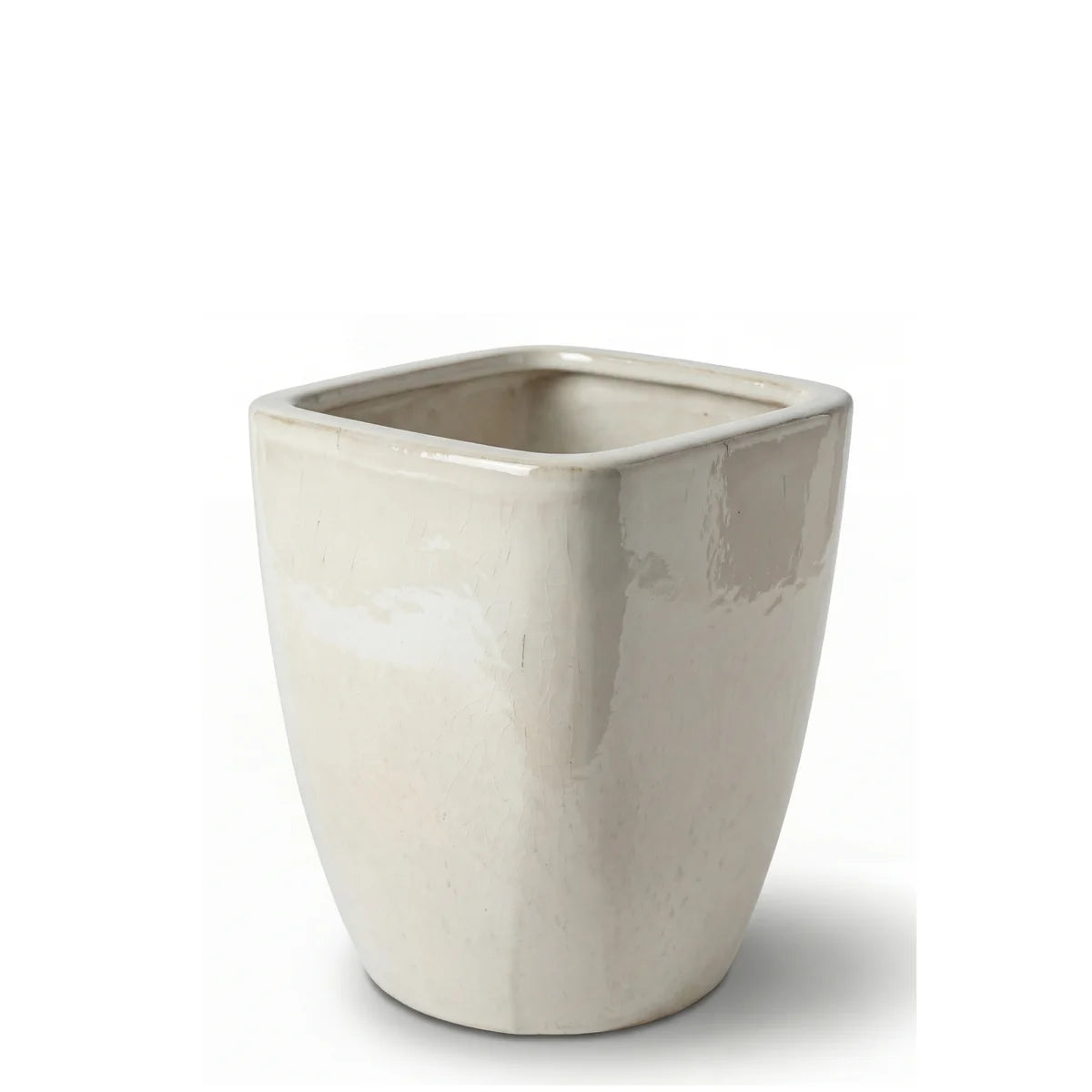 Keramischer Blumentopf VAUBAN – Creme – M (24 × 30 cm)