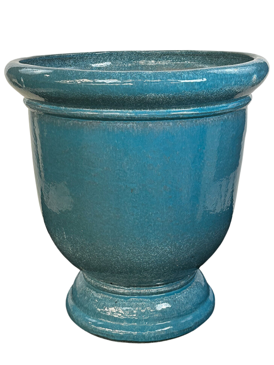 XXL Keramik-Pflanzkübel TITAN - Himmelblau