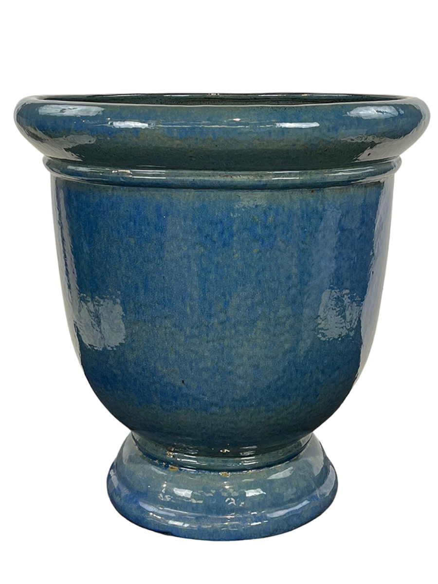 XXL Keramik-Pflanzkübel TITAN - Meeresblau