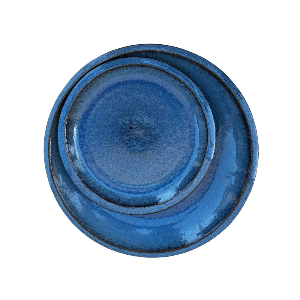 Untersetzer für Blumentopf – Antikblau