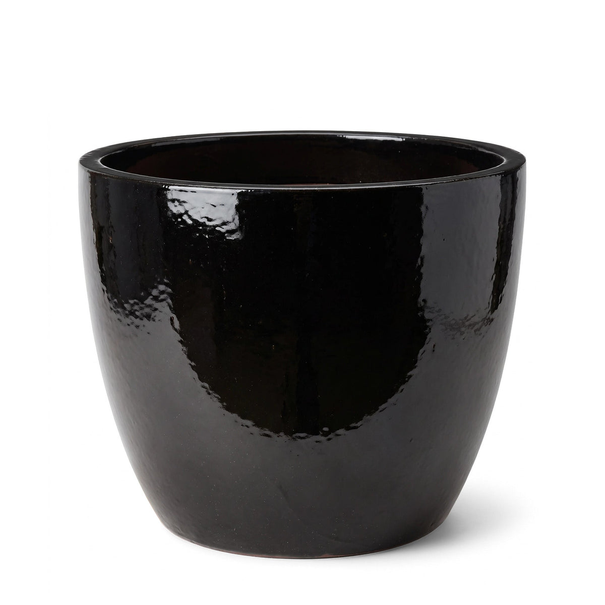 Keramik-Pflanzkübel LANCELOT - Schwarz - XL (58 cm x 51 cm)