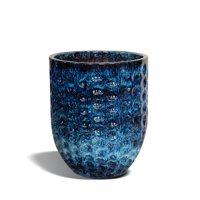 Keramik-Blumentopf MEROVEE – Eisblau