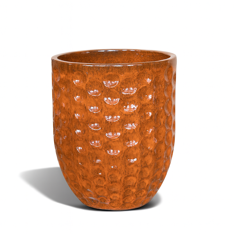 Keramik-Blumentopf MEROVEE – Herbstorange